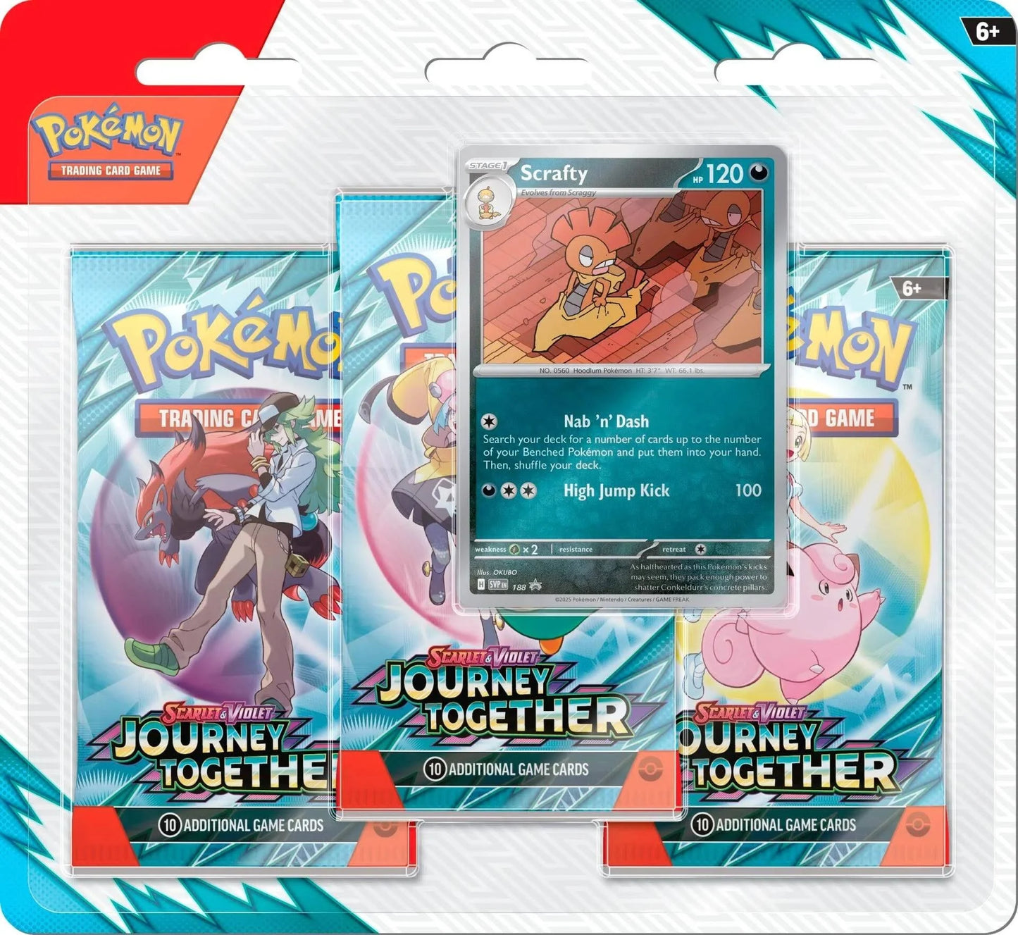 Pokémon: Scarlet & Violet 9: Journey Together - 3-Pack Blister