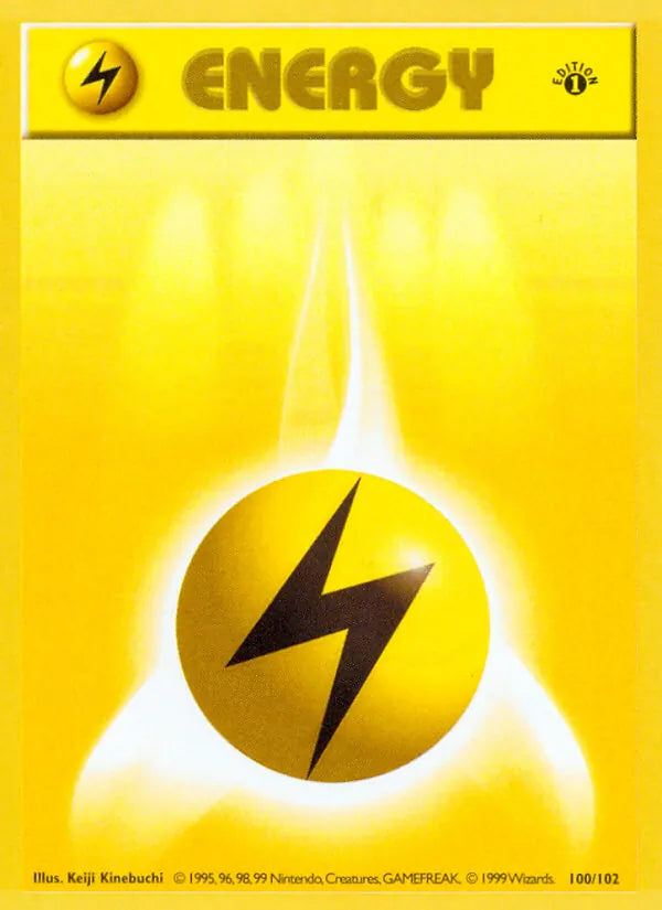 Lightning Energy - 100/102 - Base Set (base1) (Unlimited Non-Holo)