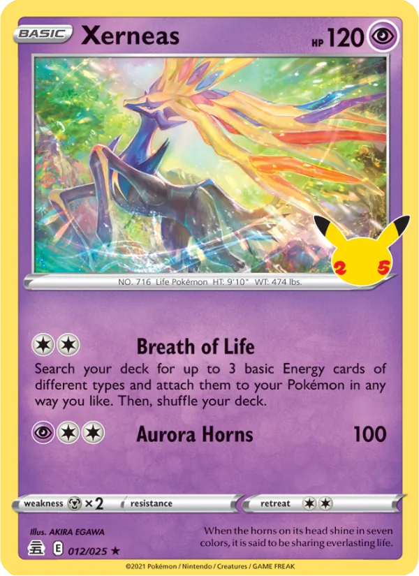 Xerneas - 12/25 - Celebrations (cel25) (Holo)