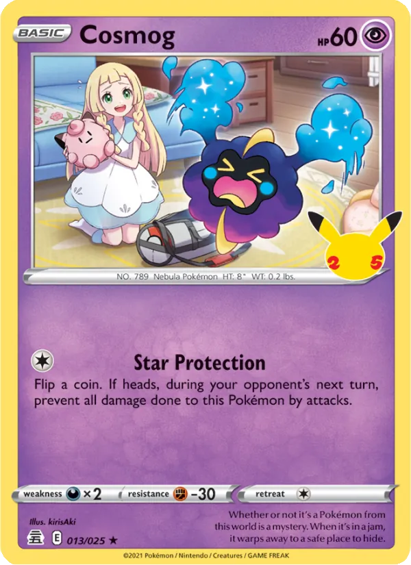 Cosmog - 13/25 - Celebrations (cel25) (Holo)