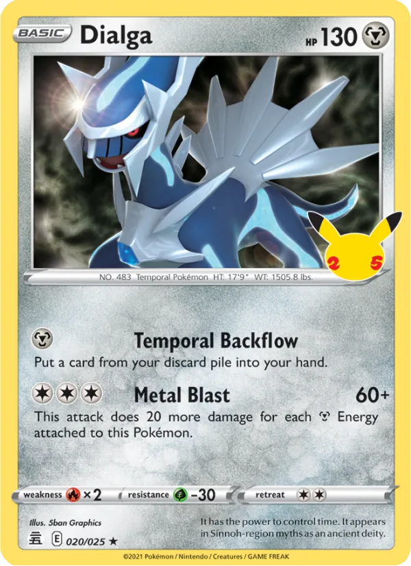 Dialga - 20/25 - Celebrations (cel25) (Holo)