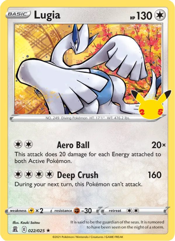 Lugia - 22/25 - Celebrations (cel25) (Holo)