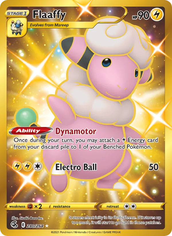 Flaaffy - 280/264 - Fusion Strike (swsh8) (Gold Holo)
