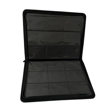 Luck Dragon 9 Pocket Side Loading Zip Up Card Binder – Black