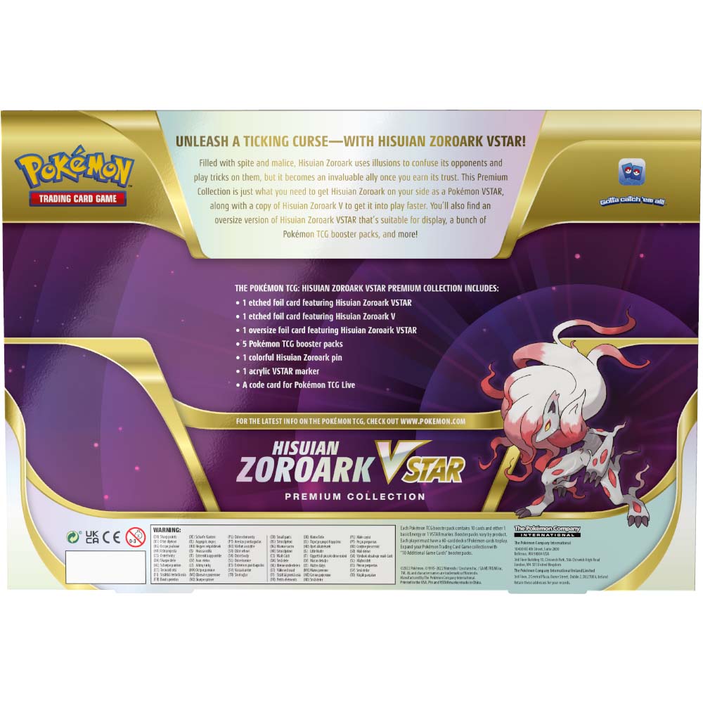 Pokémon: Hisuian Zoroark VSTAR Premium Collection