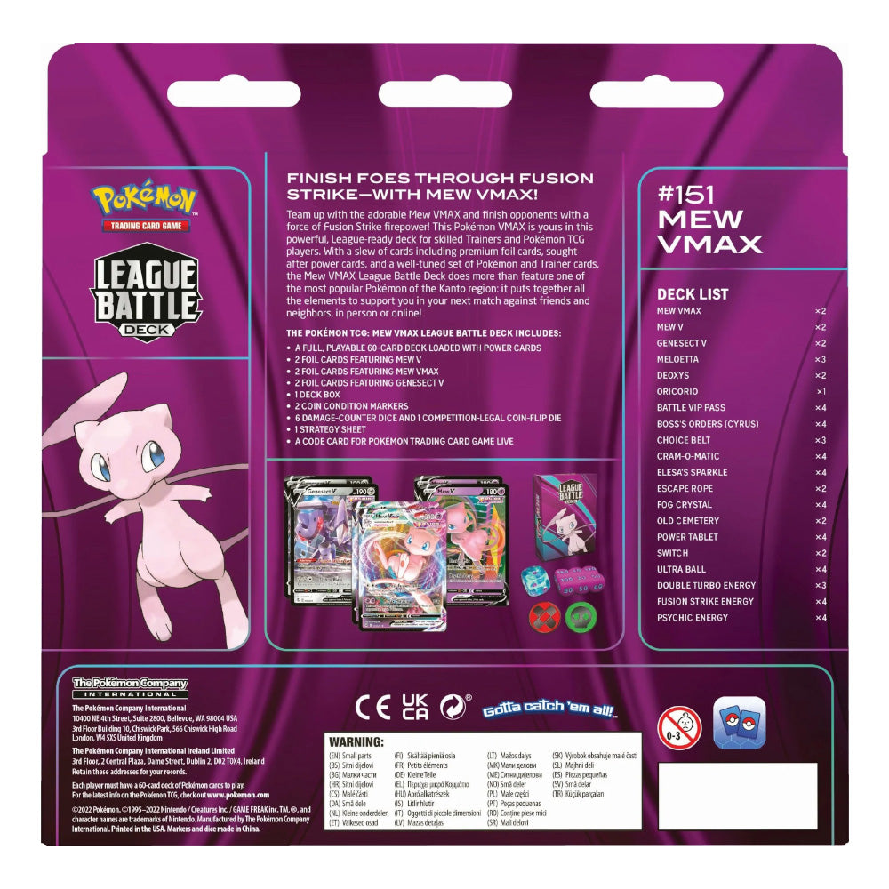 Pokémon TCG: Mew VMAX League Battle Deck